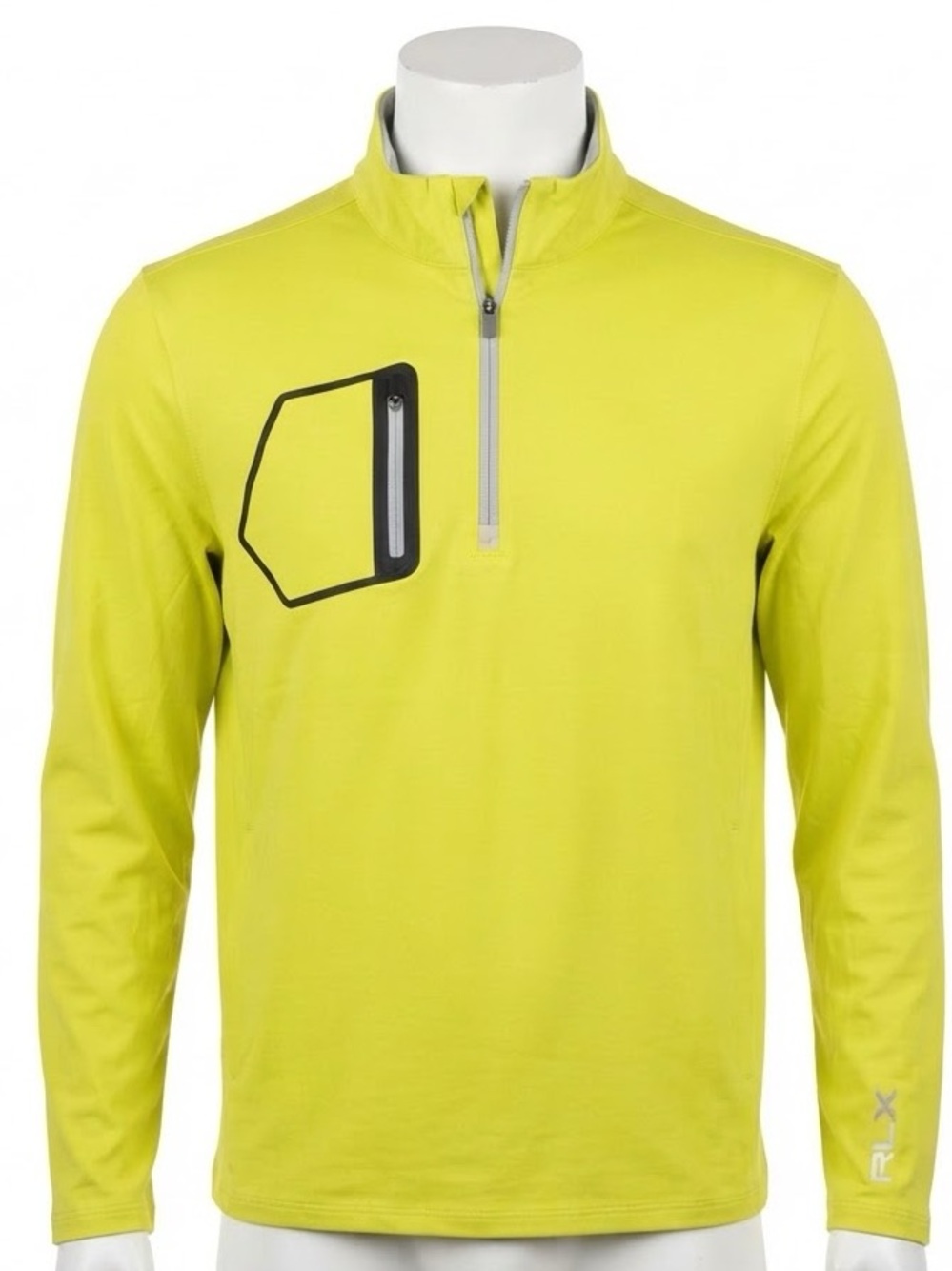 RLX RALPH LAUREN Quarter-Zip Performance Pullover | Size XL | Neon Lime